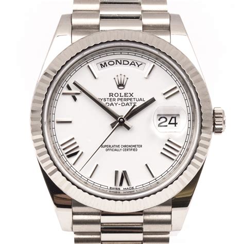 rolex presidential 40mm white gold